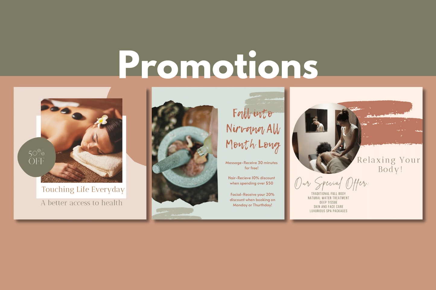 Massage therapists template ready to use (Cindy)