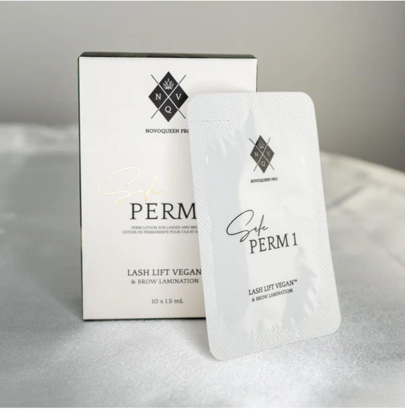 SAFE Perm | Pure Cysteamine | Lotions for Brow Lamination & Lash Lift Vegan 1.5ml x 10 pcs