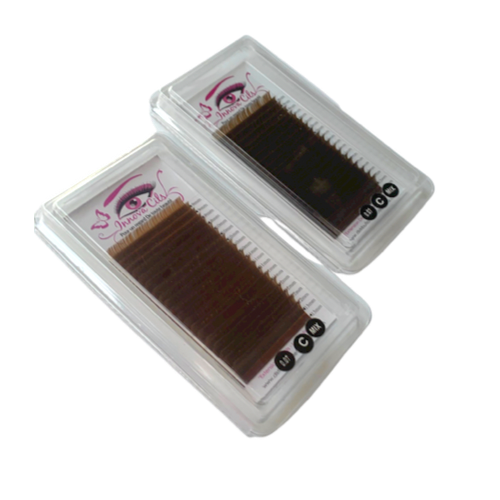 Boitiers de cils mixtes de couleurs