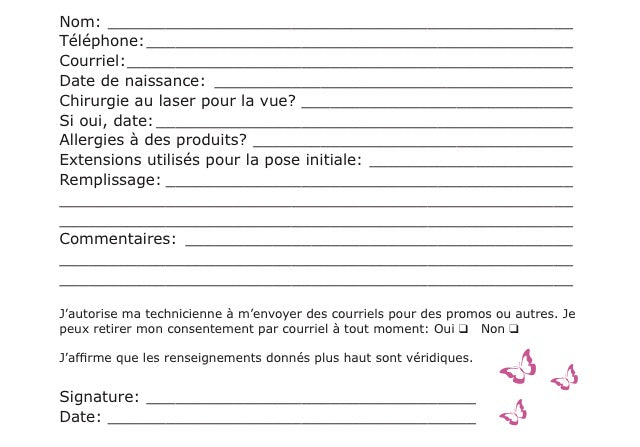 Fiche cliente