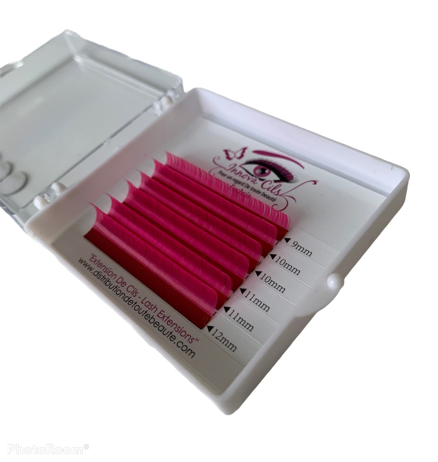 Boitiers de cils mixtes de couleurs