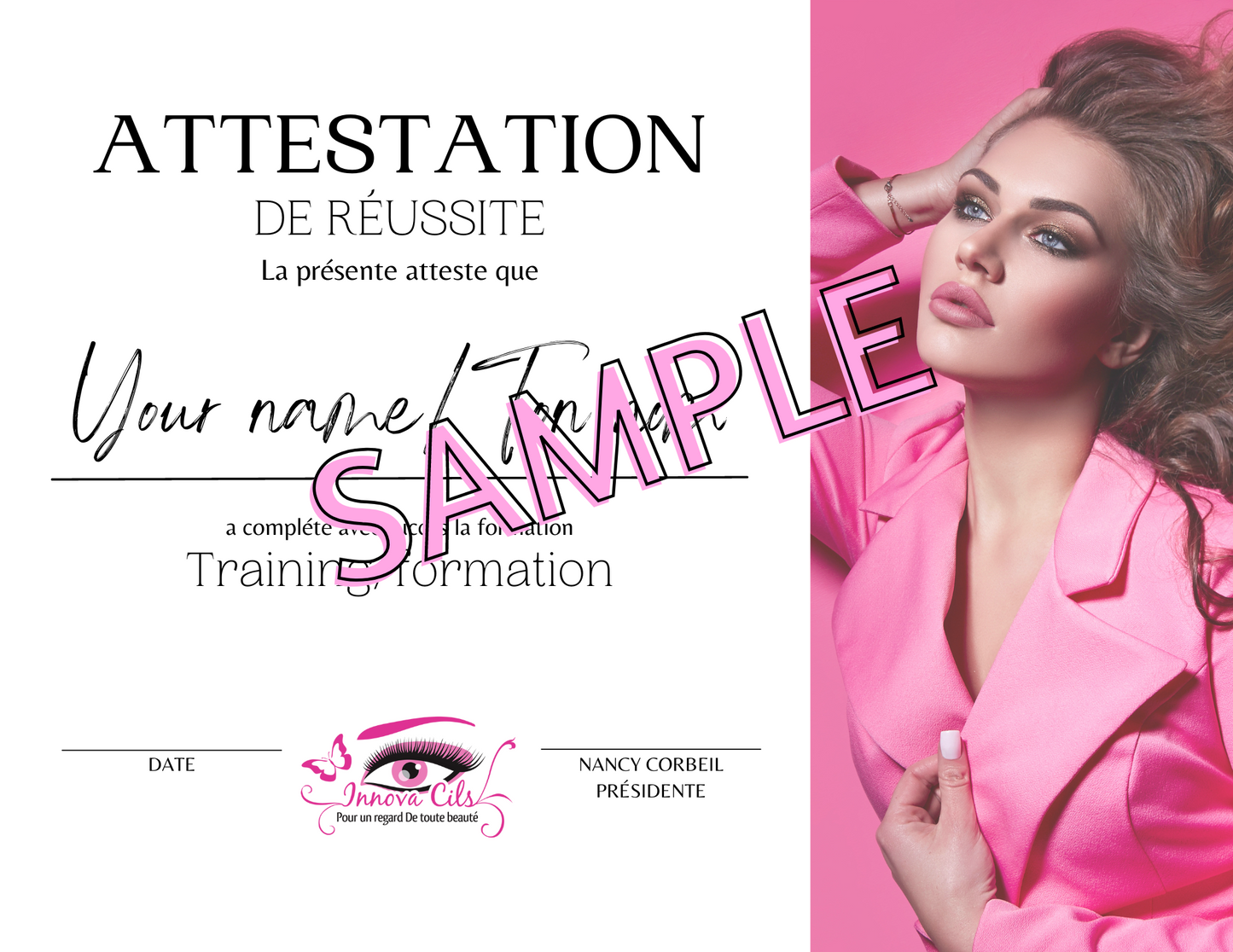 Copy of your certificate