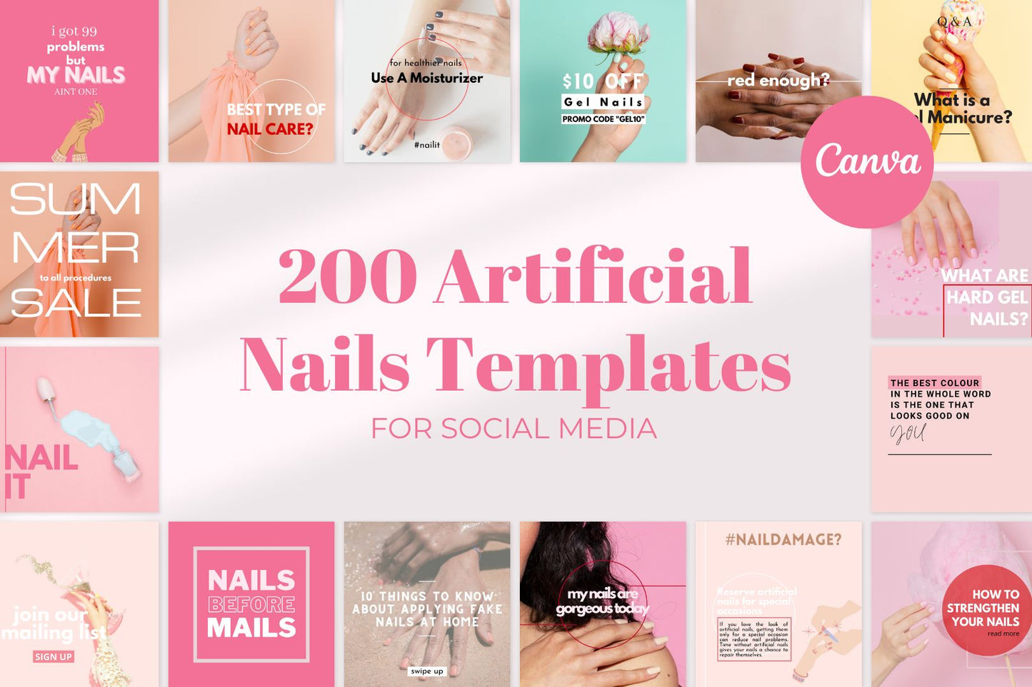 Nail techs template ready to use