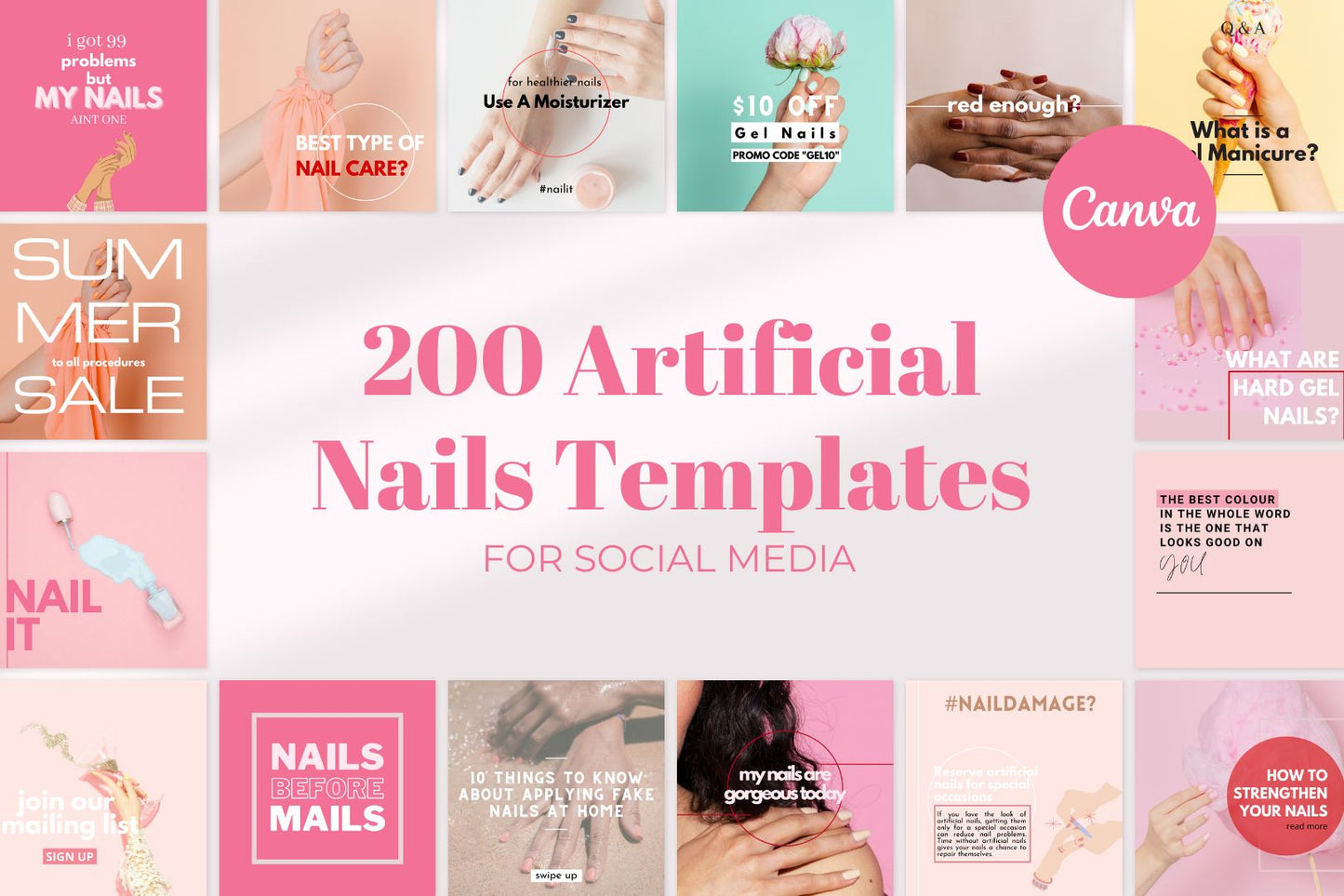 Modèles publications pour techniciennes d'ongles