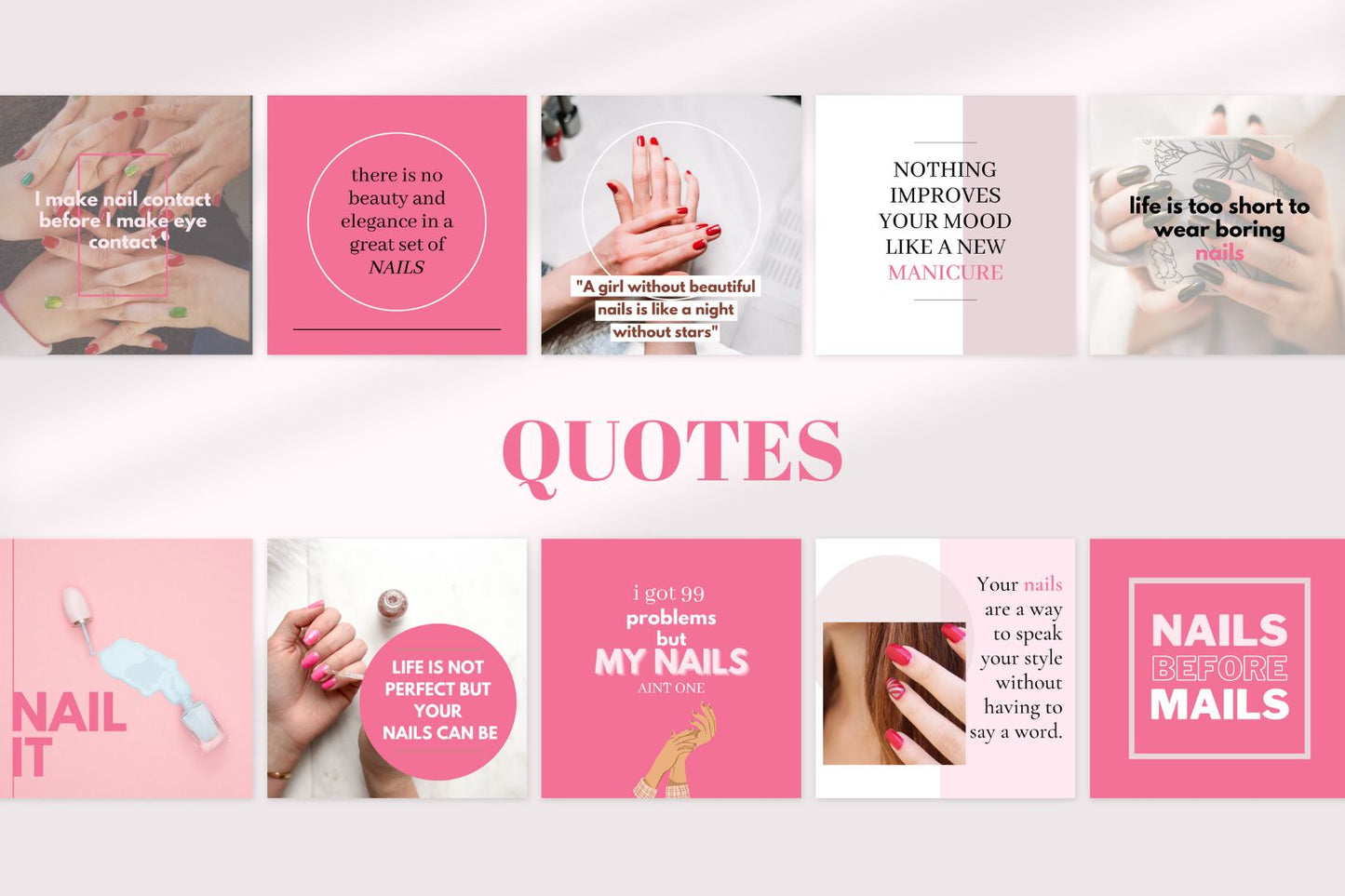 Nail techs template ready to use