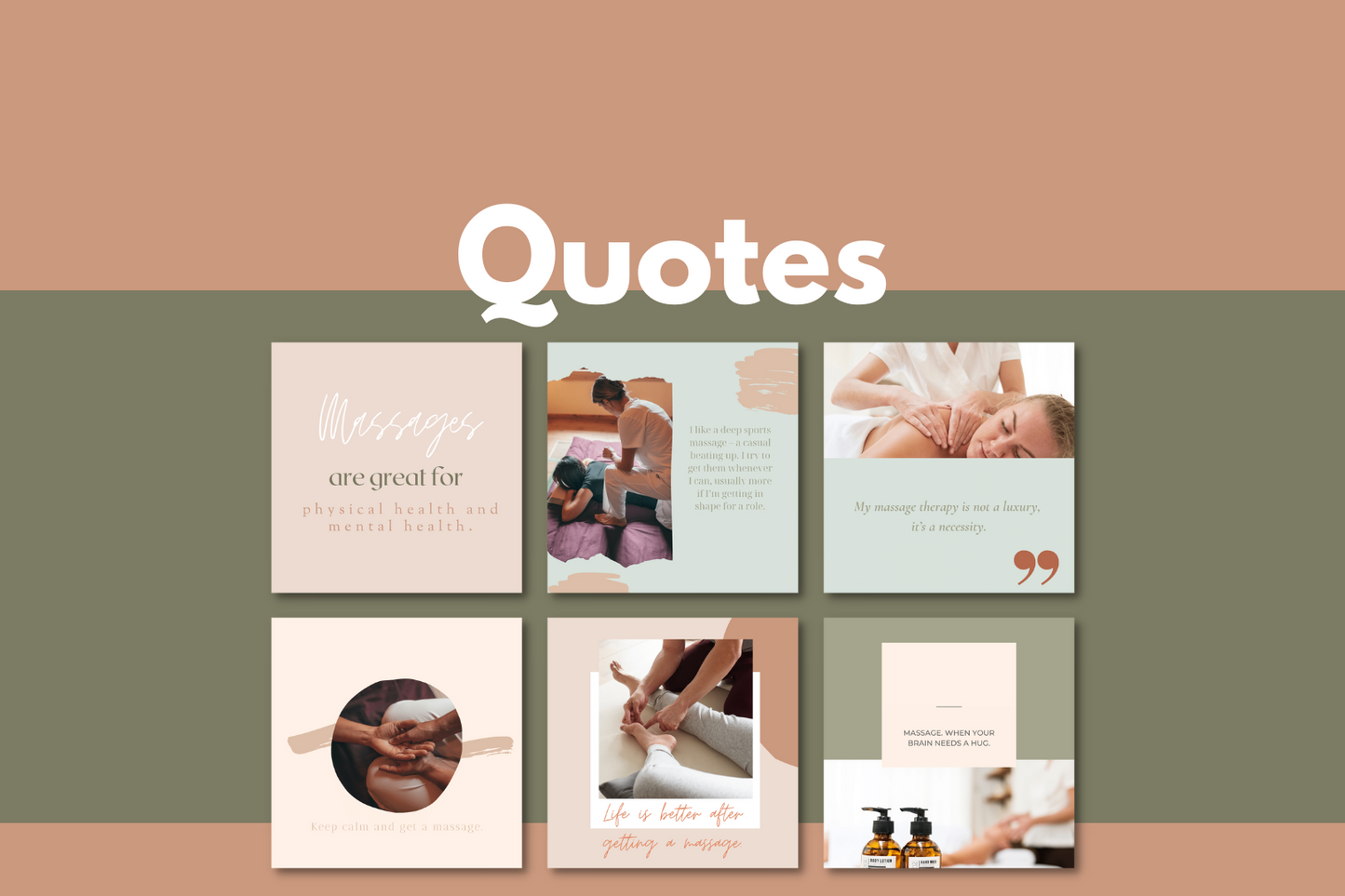 Massage therapists template ready to use