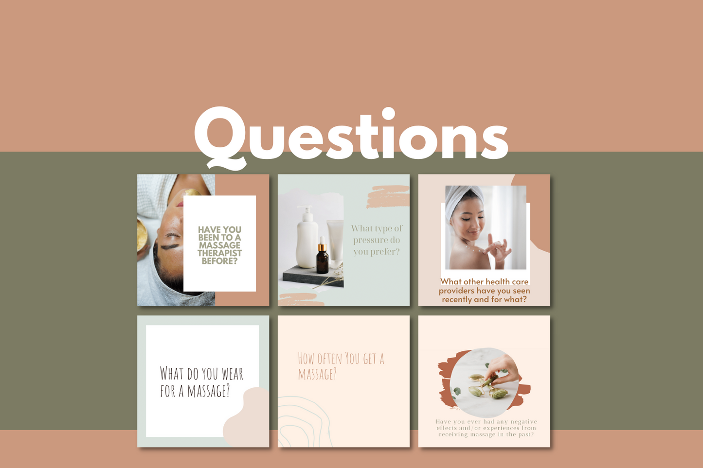 Massage therapists template ready to use