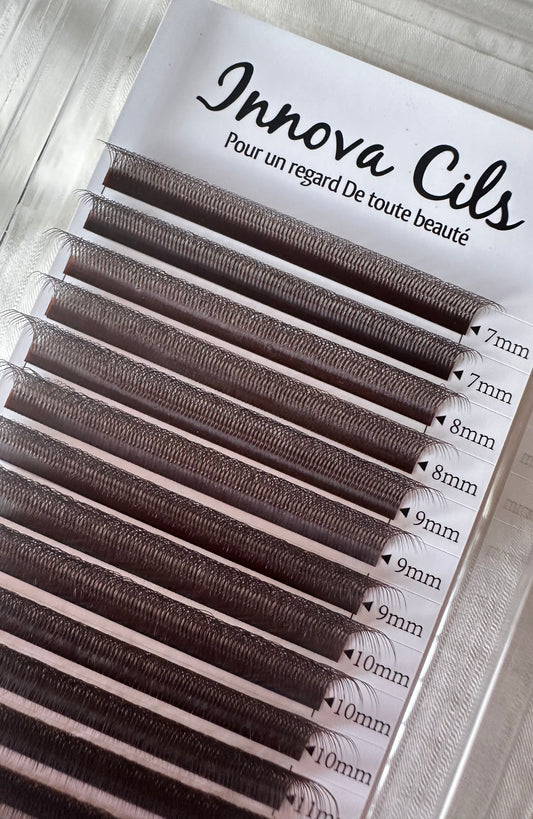 5W 0.07 eyelash extensions DARK BROWN