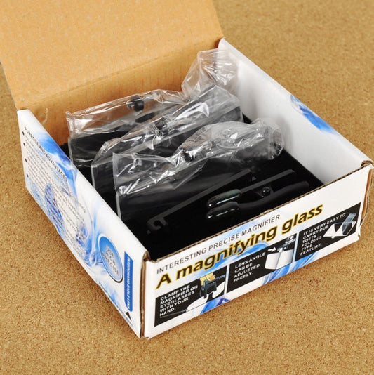 Magnifying clips for glasses