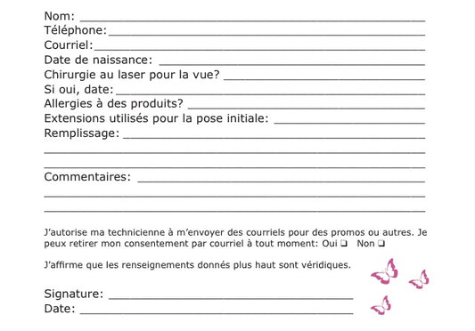 Fiche cliente